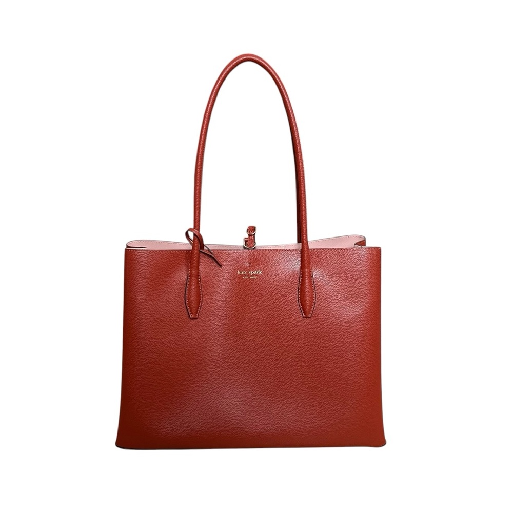NWT Kate Spade Burnt Orange Leather Tote Bag